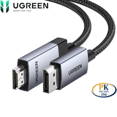 Dây cáp chuyển Displayport sang HDMI 2.0 4K@60Hz DP119 chính hãng Ugreen dài 1M 2M 15773 15774
