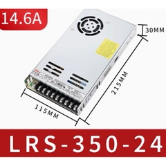 Bộ nguồn led DC 24V-14.6A Meanwell LRS-350-24 350W