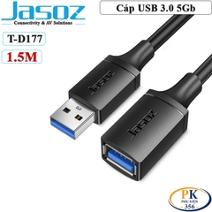 Dây Cáp Nối Dài USB 3.0 Jasoz D114 Chính Hãng 1.5M 3M Tốc Độ Cao