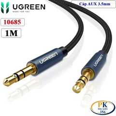 Dây Audio AUX 3.5mm Ugreen AV112 dài 1M – 5M Dây Bọc Lưới Cao Cấp