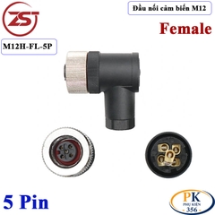 Đầu Nối Cảm Biến M12 5 pin thẳng đực chống nước IP67 M12H-M-5P chính hãng ZSJ