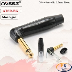 Giắc Hàn Audio 6.5mm mono TS AVSSZ ATS6.5-BG Mạ Vàng