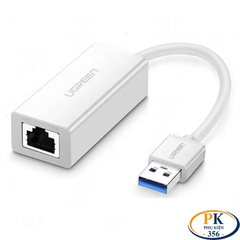 Cáp Chuyển USB 3.0 to LAN 1Gbps Ugreen 20255 CR111 Chipset AX88179 (Màu Trắng)