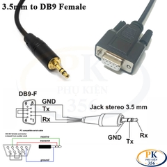 Cáp Điều Khiển UC-DB9F-3.5MM RS232 DB9 Female to 3.5mm Serial