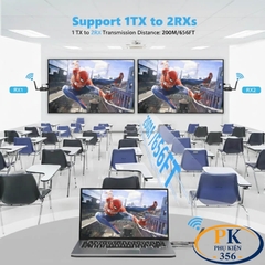 Bộ Chia HDMI Không Dây 1 Ra 2 WL084 200m 1080P60Hz Băng Tần Kép 2.4G/5G