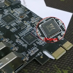 Card Mở Rộng PCIe Ra USB 3.0 7 Cổng Orico PVU3-7U – Chip VIA VL805, Tốc Độ 5Gbps