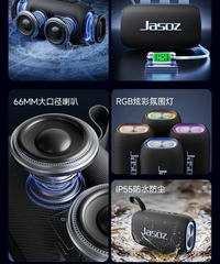 Loa Bluetooth Jasoz T-K162 K115 Công Suất 20W - Loa Di Động Chống Nước, Hỗ Trợ TWS, FM, USB, TF Card
