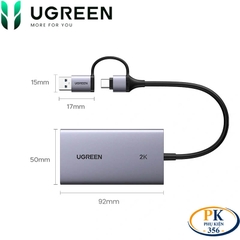 USB Ghi Hình HDMI Ugreen CM726-25773 USB 3.0 – Capture 1080P60, HDMI Loop Out 4K, Livestream Chuyên Nghiệp