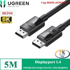 Cáp Displayport 1.4 chuẩn 8K@60Hz DP114 chính hãng Ugreen 80392 dài 2M