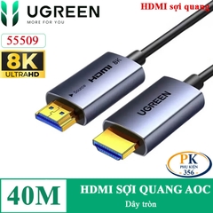 Dây cáp HDMI sợi quang AOC 2.1 chuẩn 8K@60Hz, 4K@240Hz chính hãng Ugreen HD183 dài 10M – 50M