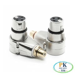 Jack chuyển AV/RCA cái sang XLR cái bẻ góc – DIY chất lượng cao