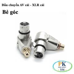 Jack chuyển AV/RCA cái sang XLR cái bẻ góc – DIY chất lượng cao