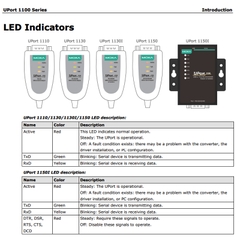 Cáp chuyển USB to RS422/485 Serial port DB9 có cách ly moxa Uport 1130i