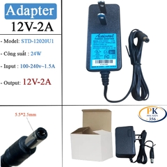Nguồn DC 12V-2A 24W Actiontec STD-12020U1   – Chân 5.5×2.5mm, Dây 1.5m cho camera