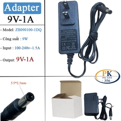 Nguồn DC 9V-1A ZB090100-1DQ – Adapter Chân 5.5×2.5mm, Dây 1.5m