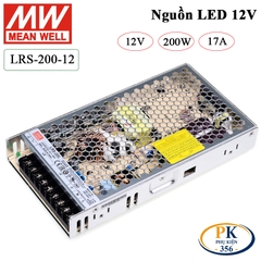 Bộ nguồn led DC 12V-17A Meanwell LRS-200-12 200W