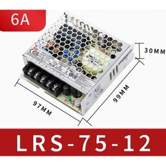 Bộ nguồn led DC 12V-6A Meanwell LRS-75-12 75W