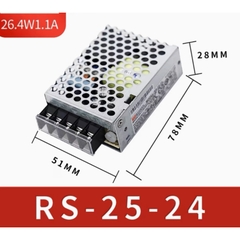 Bộ nguồn led DC 24V-0.63A Meanwell RS-15-24 15W