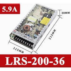 Bộ nguồn led 36V-5.9A Meanwell LRS-200-36 200W 36V