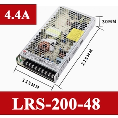 Bộ nguồn led 48V-4.4A Meanwell LRS-200-48 200W 48V