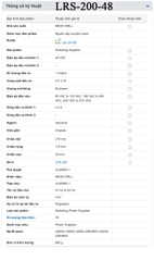 Bộ nguồn led 48V-4.4A Meanwell LRS-200-48 200W 48V