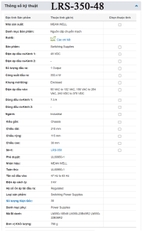 Bộ nguồn led 48V-7.3A Meanwell LRS-350-48 350W 48V