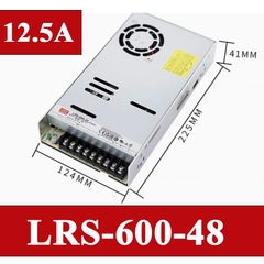 Bộ nguồn led 48V-12.5A Meanwell LRS-600-48 600W 48V