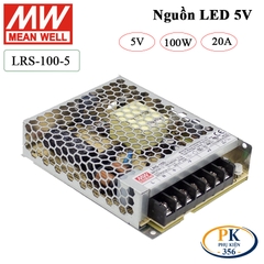 Bộ nguồn led DC 5V-18A Meanwell LRS-100-5 100W