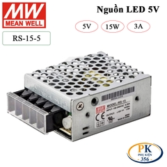 Bộ nguồn led DC 5V-3A Meanwell RS-15-5 15W