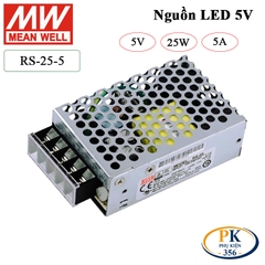 Bộ nguồn led 5V-5A Meanwell RS-25-5 25W 5V