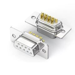 Đầu hàn cổng Com DB9 RS232 chân đồng vỏ ốp nhựa dẻo chính hãng HD-Link YL-933M/F