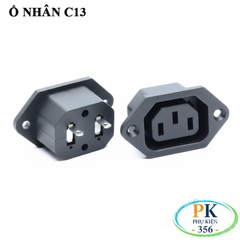 Ổ cắm nguồn điện C13 OEM – Dùng cho PC, UPS, DPU, Nồi cơm, Ấm nước – 2500W