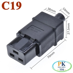 Ổ cắm nguồn IEC C20 JORINDO thay thế cho ổ điện server, UPS, tủ mạng