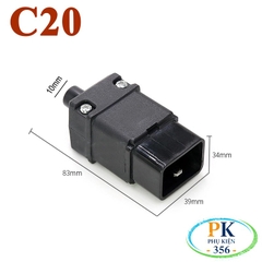 Ổ cắm nguồn IEC C20 JORINDO thay thế cho ổ điện server, UPS, tủ mạng