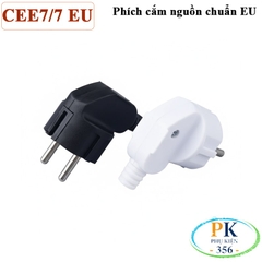 Đầu phích cắm nguồn chuẩn EU CEE 7/7 Schuko 2 chân 250V-16A | Cho thiết bị dân dụng, UPS, máy tính – An toàn & bền bỉ