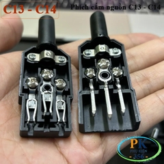 Phích cắm nguồn IEC C13 | Chân hợp kim đồng-niken mạ niken – Bền bỉ, an toàn cho server, UPS, PDU