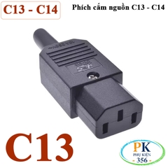 Phích cắm nguồn IEC C13 | Chân hợp kim đồng-niken mạ niken – Bền bỉ, an toàn cho server, UPS, PDU