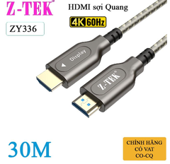 Cáp HDMI 2.0 sợi quang chuẩn 4K chính hãng Z-tek dài 10M đến 100M