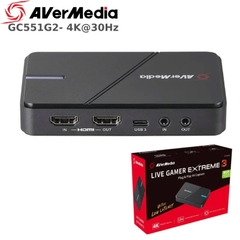USB Capture thiết bị ghi hình livestream HDMI 4K USB type C Avermedia GC551G2