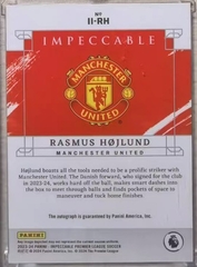 HOJLUND IMMACULATE ON-CARD AUTOGRAPH /99 MANCHESTER UNITED MU TLO