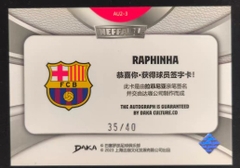 RAPHINHA AUTO ON CARD DAKA INEFFABLE /40 BARCELONA BARCA TLO
