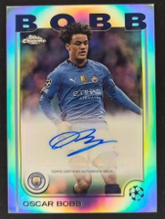 BOBB AUTO MC MAN CITY TOPPS CHROME TLO