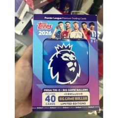 Hộp thẻ cầu thủ Topps Premier League Mega Tin 2025/26