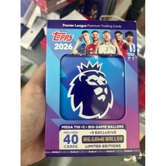 Hộp thẻ cầu thủ Topps Premier League Mega Tin 2025/26