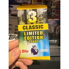 [ Limited Pack 3 Thẻ ] Gói Thẻ Cầu Thủ Bóng Đá Topps Premier League Limited Pack 2025/26 3 thẻ