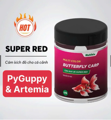 Cám kích đỏ Super Red Multibio Butterfly Carp