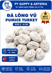 [Nguyên Bao 15Kg ( 20 Lít ) ] Nham Thạch Trắng Pumice Turkey Đá Lông Vũ Làm Vật Liệu Lọc Hồ Cá Giá Thể Vi Sinh Trồng Cây Thủy Sinh