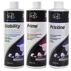 🐠 Combo 3 Chai Seachem Prime + Stability + Pristine 👉 Giải pháp toàn diện khử clo + ổn định hệ vi sinh + xử lý nước cho hồ cá cảnh (chính hãng Seachem – Mỹ).