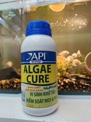 🌿 API Algae Cure 100mL | 500mL – Vi Sinh Kiểm Soát Tảo, Làm Trong Nước, Hỗ Trợ Giảm NO₃ & PO₄ Cho Hồ Cá