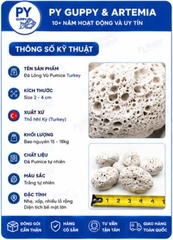 [Nguyên Bao 15Kg ( 20 Lít ) ] Nham Thạch Trắng Pumice Turkey Đá Lông Vũ Làm Vật Liệu Lọc Hồ Cá Giá Thể Vi Sinh Trồng Cây Thủy Sinh